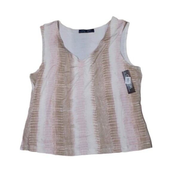 City Girl 2 Pc Women's set Jacket & Blouse Snake Print Pink Multi Color Sz Large - Picture 6 of 11